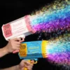 Electric 40-Hole Rocket Bubble Gun – Automatic Bubble Blaster for Kids