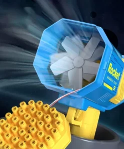 Electric 40-Hole Rocket Bubble Gun – Automatic Bubble Blaster for Kids