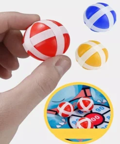 Multi-Game Slingshot & Sticky Ball Dartboard – Fun Outdoor Target Game for Kids