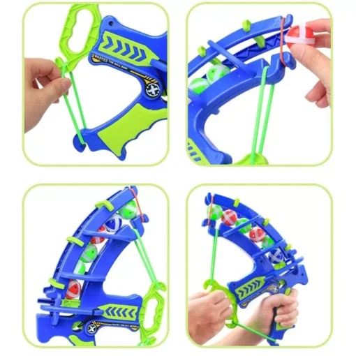 Multi-Game Slingshot & Sticky Ball Dartboard – Fun Outdoor Target Game for Kids