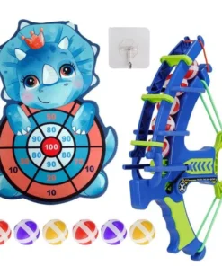 Multi-Game Slingshot & Sticky Ball Dartboard – Fun Outdoor Target Game for Kids