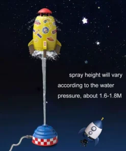 Kids’ Hydro Launch Water Rocket – Colorful Outdoor Garden Sprinkler Toy