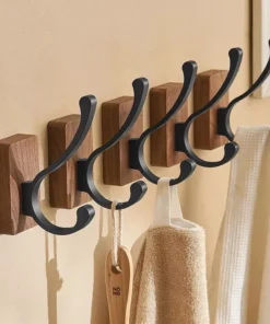Walnut Solid Wood Single Hook