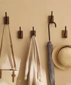 Walnut Solid Wood Single Hook