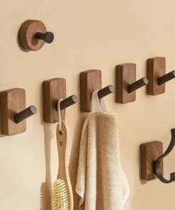Walnut Solid Wood Single Hook