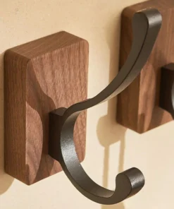 Walnut Solid Wood Single Hook