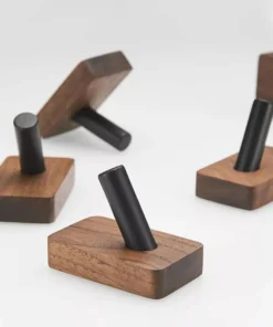Walnut Solid Wood Single Hook
