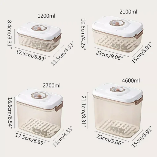 Food Vacuum Storage Box