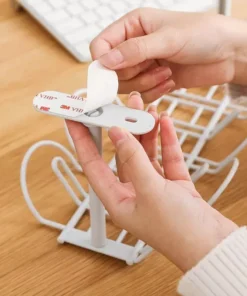 Multi-Functional Desk Organizer with Cable Management and Storage Rack