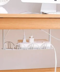 Multi-Functional Desk Organizer with Cable Management and Storage Rack