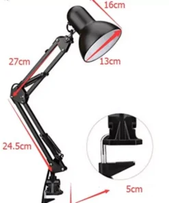 Flexible Swing Arm Desk Lamp with Clamp Mount