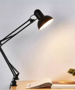 Flexible Swing Arm Desk Lamp with Clamp Mount