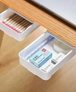 Compact Self-Adhesive Under Desk Storage Drawer