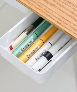 Compact Self-Adhesive Under Desk Storage Drawer