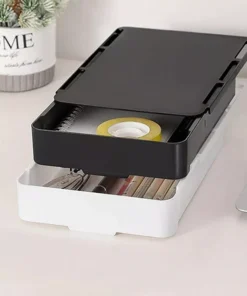 Compact Self-Adhesive Under Desk Storage Drawer