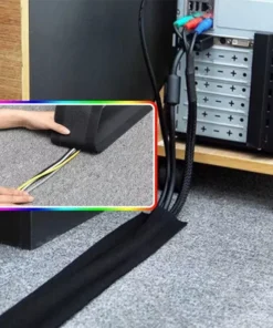 Adjustable 1M Hook and Loop Cable Sleeve