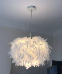 Enchanting Feather Pendant Lamp