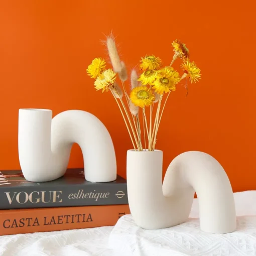 Contemporary Abstract Ceramic Vase