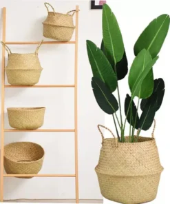 Versatile Wicker Seagrass Planter and Storage Basket