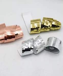 Self-Adhesive Real Glass Mini Square Mirror Mosaic Tiles