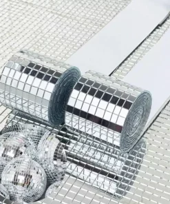 Self-Adhesive Real Glass Mini Square Mirror Mosaic Tiles