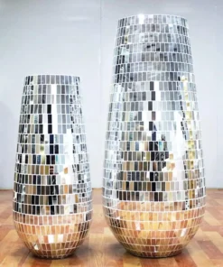 Self-Adhesive Real Glass Mini Square Mirror Mosaic Tiles