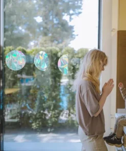 3D Rainbow Window Decals