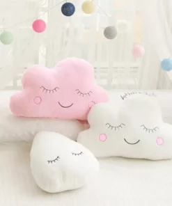 Nice Stuffed Cloud Moon Star Raindrop Plush Pillow