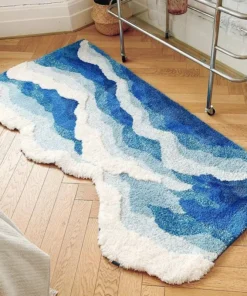 Aesthetic Tufting Ocean Bedroom Rug