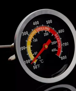 Precision Stainless Steel BBQ Grill Thermometer