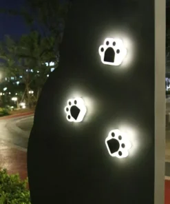 Solar Bear Paw LED Ground Lights