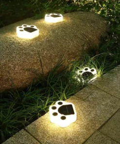 Solar Bear Paw LED Ground Lights