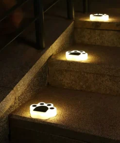 Solar Bear Paw LED Ground Lights
