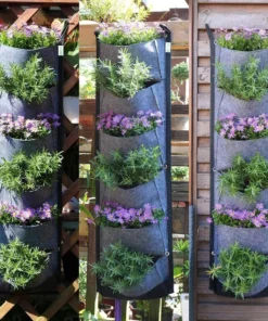 Wall-Mounted 6-Pocket Vertical Garden Planter – Perfect for Home Gardens