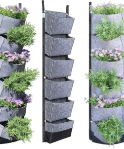 Wall-Mounted 6-Pocket Vertical Garden Planter – Perfect for Home Gardens
