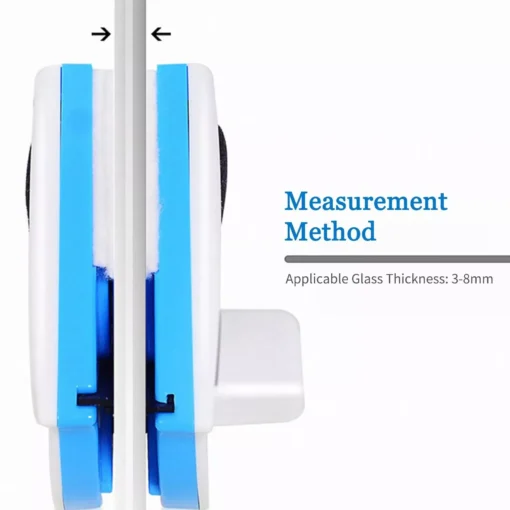 Magnetic Double-Sided Window Cleaner, 3-8mm Glass Wiper Surface Cleaning Tool