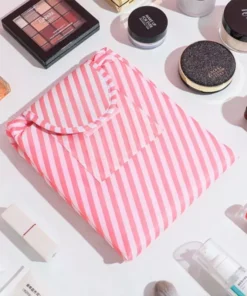 Portable & Waterproof Drawstring Cosmetic Bag – Multifunctional Travel Makeup Organizer