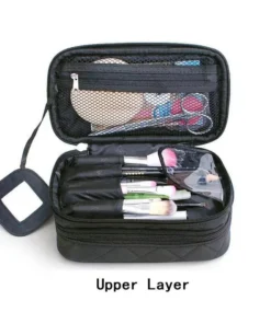 Fashionable Travel Cosmetic Organizer Bag: Professional Makeup and Toiletry Storage Case