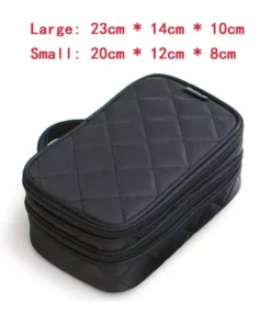 Fashionable Travel Cosmetic Organizer Bag: Professional Makeup and Toiletry Storage Case