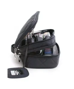 Fashionable Travel Cosmetic Organizer Bag: Professional Makeup and Toiletry Storage Case