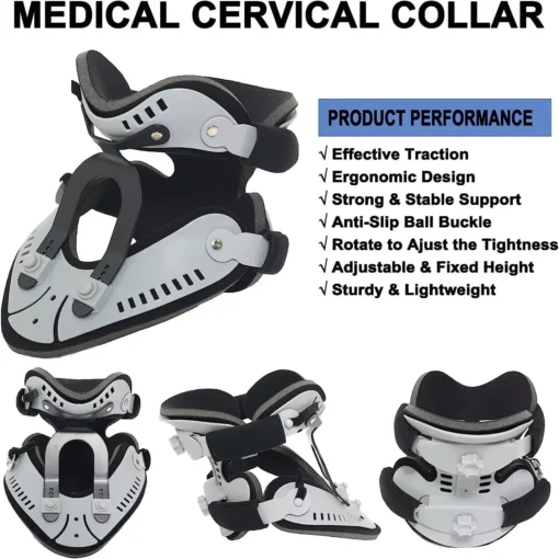 Adjustable Orthopedic Cervical Collar – Neck Support & Pain Relief Brace