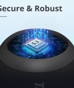 Compact Portable T7 Mini Speaker: TWS, Bluetooth 5.3, Balanced Bass, IPX7 Waterproof; Perfect for Outdoor Use