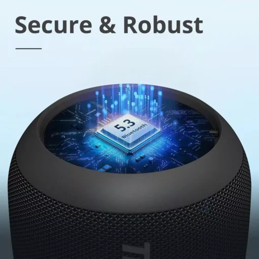 Compact Portable T7 Mini Speaker: TWS, Bluetooth 5.3, Balanced Bass, IPX7 Waterproof; Perfect for Outdoor Use