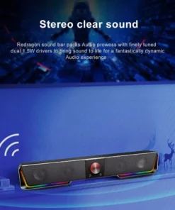 Wireless RGB Sound Bar with 3.5mm Aux and Bluetooth Connectivity