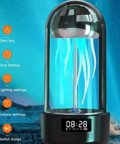 Mini Jellyfish Bluetooth Speaker with Colorful Lamp and Octopus Audio