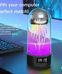 Mini Jellyfish Bluetooth Speaker with Colorful Lamp and Octopus Audio