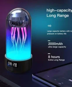 Mini Jellyfish Bluetooth Speaker with Colorful Lamp and Octopus Audio