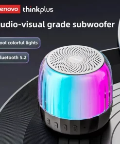 Wireless Bluetooth 5.2 Portable Outdoor Mini Speaker with RGB Lighting