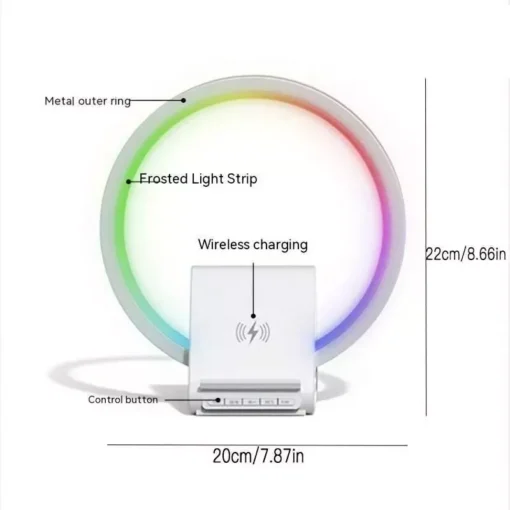 15W Dazzle Color Bluetooth Speaker with Wireless Charging