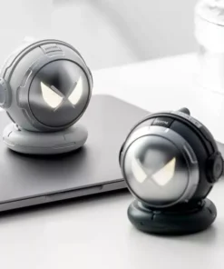 Portable Astronaut Bluetooth Speaker with Sci-Fi Light